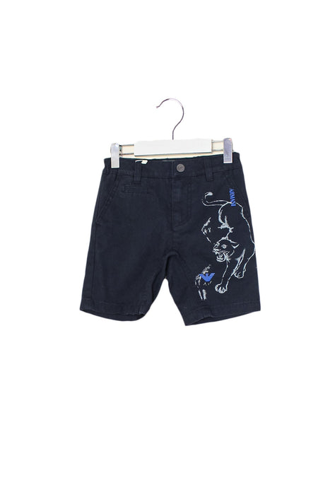 A Navy Shorts from Armani in size 4T for boy. (Front View)