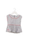 A Grey Sleeveless Tops from Château de Sable in size 3-6M for girl. (Front View)