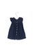 A Navy Short Sleeve Dresses from Jacadi in size 12-18M for girl. (Back View)
