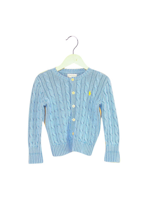A Blue Cardigans from Ralph Lauren in size 12-18M for boy. (Front View)