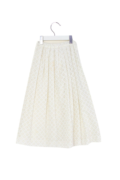 A White Long Skirts from Bonpoint in size 8Y for girl. (Back View)