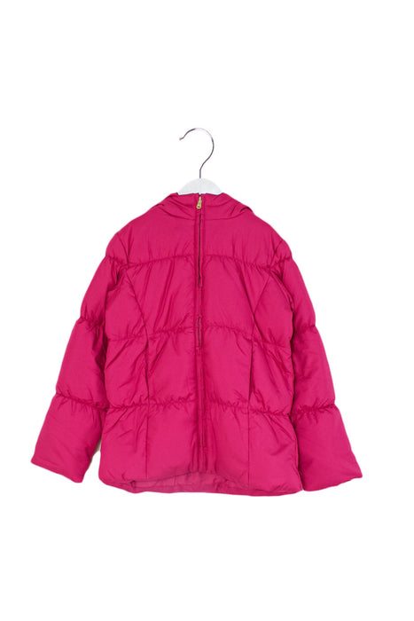 A Pink Puffer/Quilted Jackets from Ralph Lauren in size 8Y for girl. (Front View)
