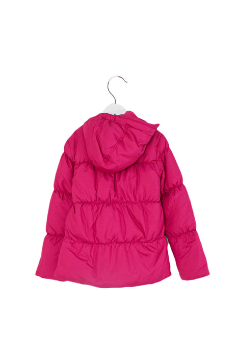 A Pink Puffer/Quilted Jackets from Ralph Lauren in size 8Y for girl. (Back View)