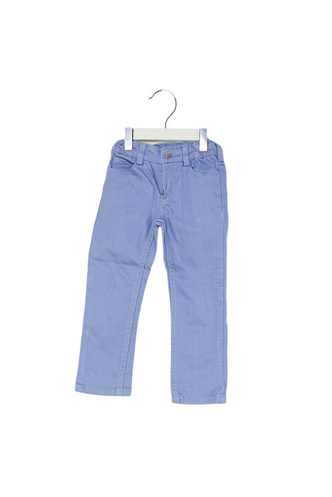 A Blue Casual Pants from Jacadi in size 3T for boy. (Front View)