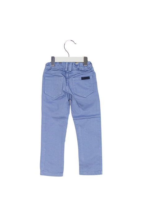 A Blue Casual Pants from Jacadi in size 3T for boy. (Back View)