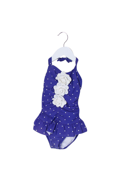 A Navy Swimsuits from Janie & Jack in size 2T for girl. (Front View)