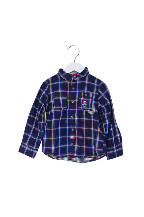 A Navy Shirts from Sergent Major in size 4T for boy. (Front View)