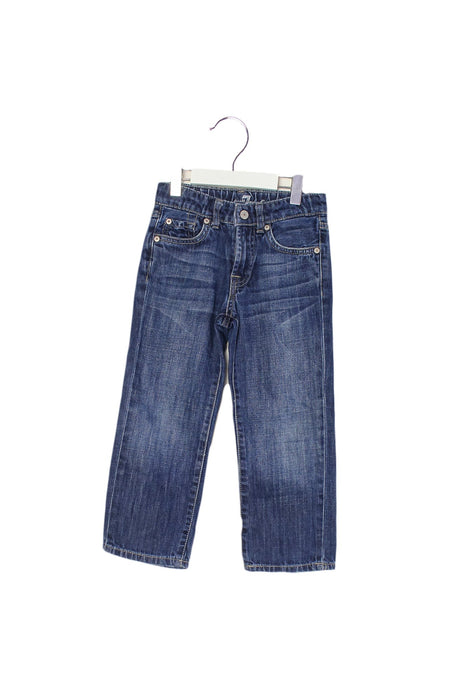 A Blue Jeans from 7 For All Mankind in size 4T for boy. (Front View)