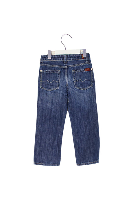 A Blue Jeans from 7 For All Mankind in size 4T for boy. (Back View)