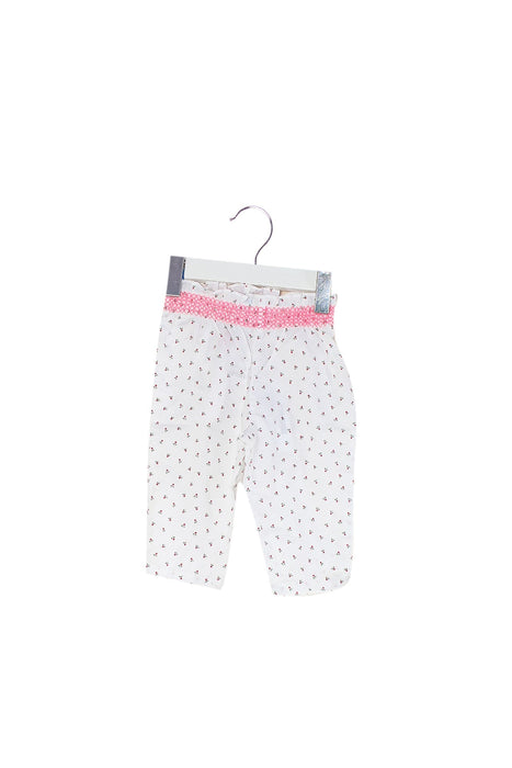 A White Casual Pants from Jacadi in size 3-6M for girl. (Front View)