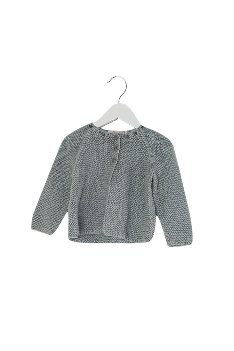 A Green Cardigans from Bonpoint in size 12-18M for girl. (Front View)