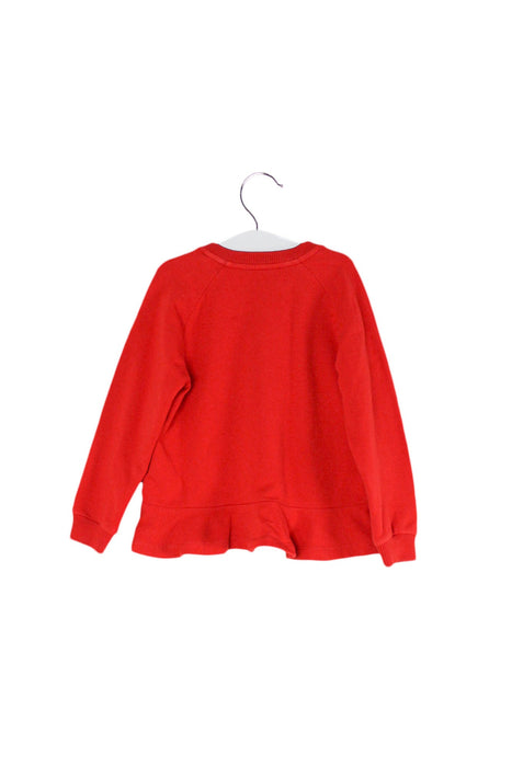 A Red Long Sleeve Tops from Moschino in size 2T for girl. (Back View)