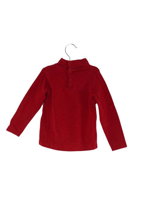 A Red Long Sleeve Tops from Jacadi in size 4T for girl. (Back View)