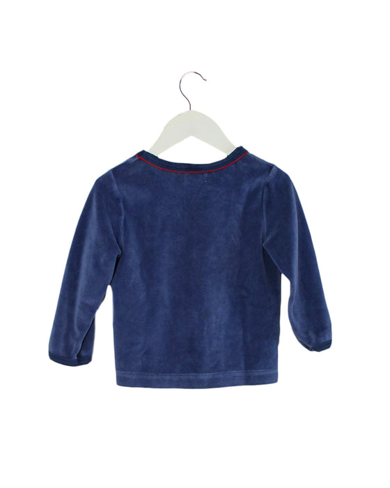 A Blue Long Sleeve Tops from Petit Bateau in size 2T for boy. (Back View)