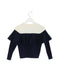 A Navy Knit Sweaters from Comme Moi in size 4T for girl. (Back View)