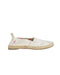 A White Espadrilles from Polo Ralph Lauren in size 3T for girl. (Back View)