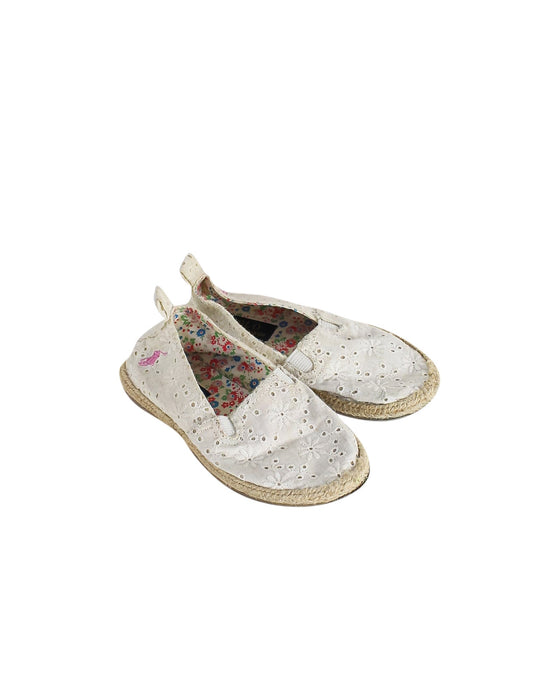 A White Espadrilles from Polo Ralph Lauren in size 3T for girl. (Front View)