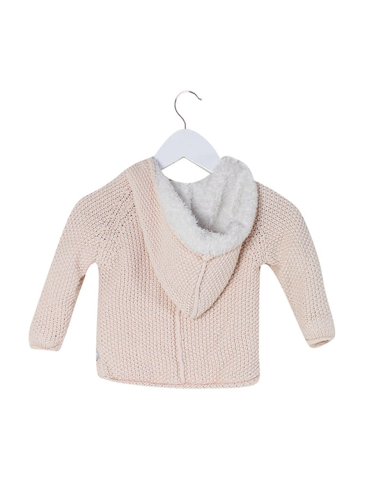 A Pink Knit Sweaters from The Little Tailor in size 3-6M for girl. (Back View)