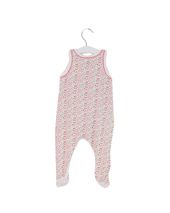 A Pink Sleeveless Jumpsuits from Petit Bateau in size 3-6M for girl. (Back View)