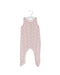 A Pink Sleeveless Jumpsuits from Petit Bateau in size 3-6M for girl. (Front View)