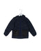 A Navy Puffer/Quilted Jackets from Galeries Lafayette in size 4T for girl. (Front View)