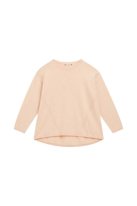 A Pink Knit Sweaters from Bonpoint in size 4T for girl. (Front View)