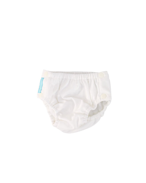 A White Cloth Diapers from Charlie Banana in size M for neutral. (Front View)