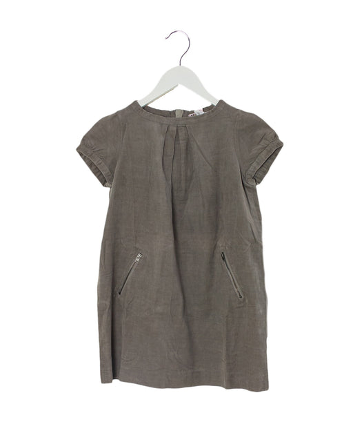 A Grey Short Sleeve Dresses from Bonpoint in size 10Y for girl. (Front View)