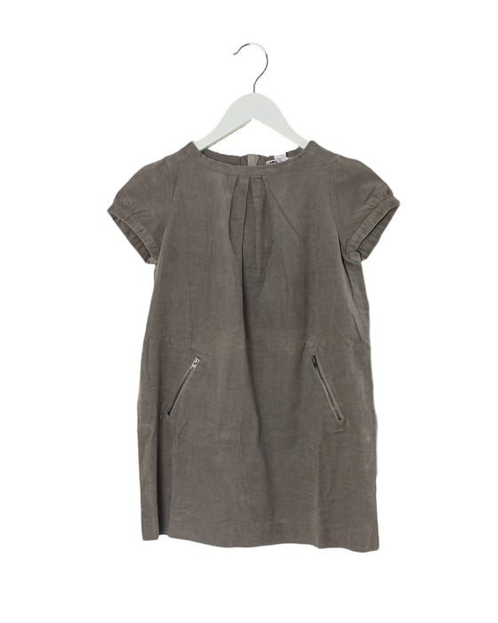 A Grey Short Sleeve Dresses from Bonpoint in size 10Y for girl. (Front View)