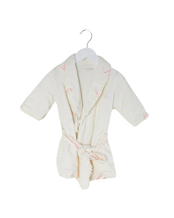 A Ivory Sleepwear Bathrobes from Nicholas & Bears in size 6-12M for girl. (Front View)