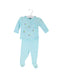 A Blue Pyjama Sets from Petit Lem in size 0-3M for girl. (Front View)