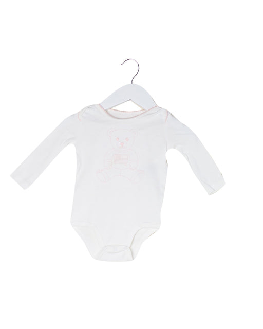 A White Long Sleeve Bodysuits from Ralph Lauren in size 3-6M for girl. (Front View)