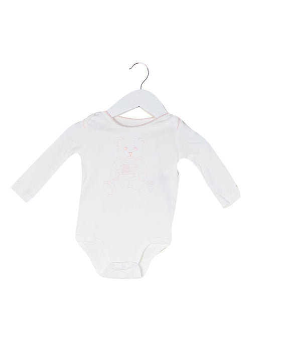 A White Long Sleeve Bodysuits from Ralph Lauren in size 3-6M for girl. (Front View)