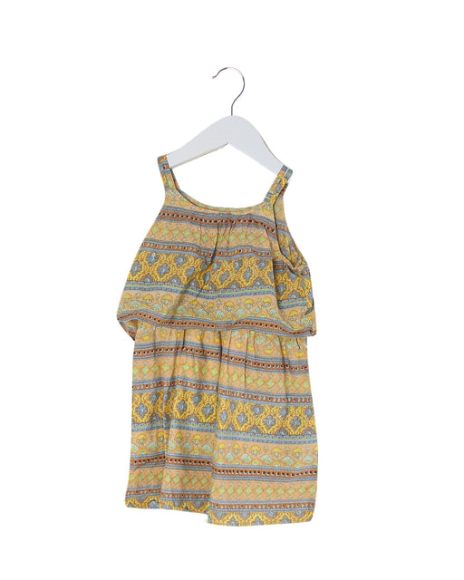 A Yellow Sleeveless Dresses from BEAMS in size 18-24M for girl. (Front View)