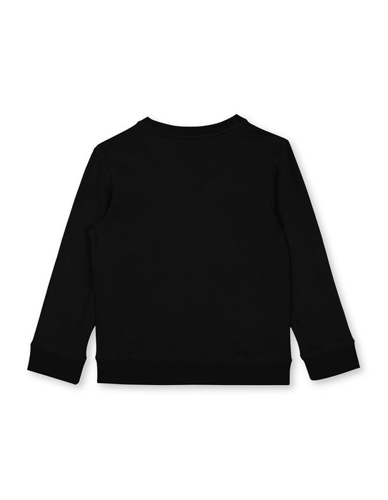 A Black Crewneck Sweatshirts from Stella McCartney in size 5T for boy. (Back View)