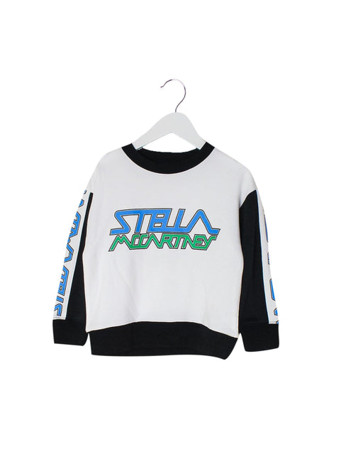 A White Crewneck Sweatshirts from Stella McCartney in size 3T for girl. (Front View)