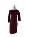 A Burgundy Long Sleeve Dresses from Isabella Oliver in size S for maternity. (Back View)