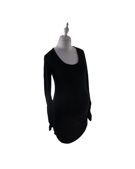 A Black Long Sleeve Tops from Isabella Oliver in size XS for maternity. (Front View)