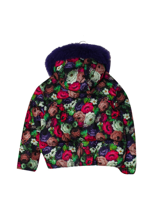A Multicolour Puffer/Quilted Jackets from Moncler in size 12Y for girl. (Back View)