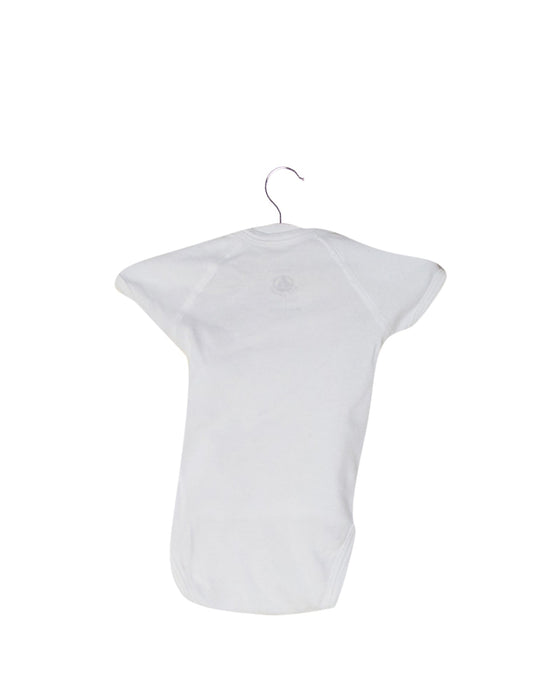 A White Short Sleeve Bodysuits from Petit Bateau in size 0-3M for neutral. (Back View)