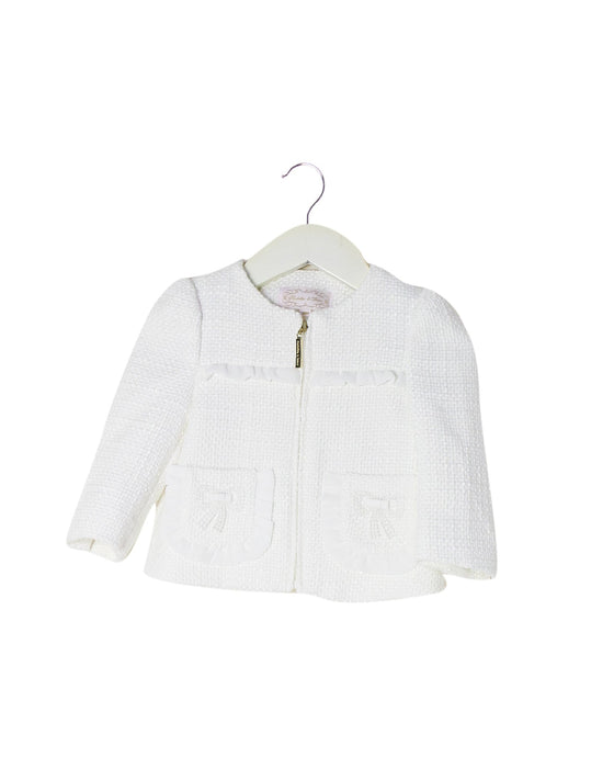 A White Lightweight Jackets from Nicholas & Bears in size 12-18M for girl. (Front View)