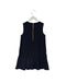 A Navy Sleeveless Dresses from Crewcuts in size 6T for girl. (Back View)