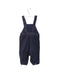 A Navy Long Overalls from Petit Bateau in size 3-6M for girl. (Back View)