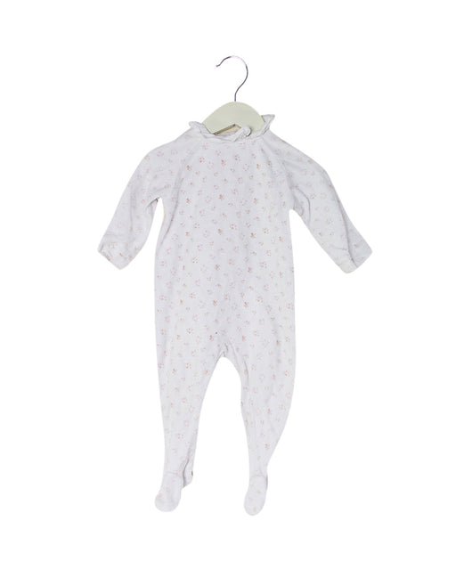 A White Long Sleeve Jumpsuits from Cyrillus in size 6-12M for girl. (Front View)