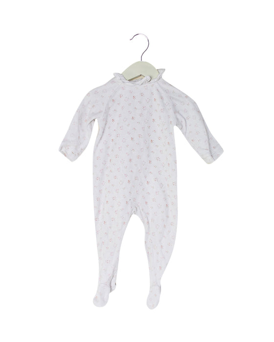 A White Long Sleeve Jumpsuits from Cyrillus in size 6-12M for girl. (Front View)