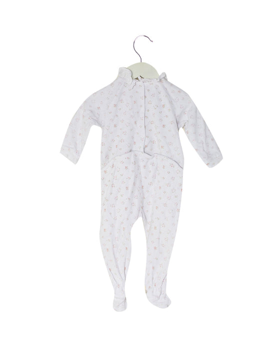 A White Long Sleeve Jumpsuits from Cyrillus in size 6-12M for girl. (Back View)