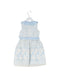 A Blue Sleeveless Dresses from Nicholas & Bears in size 2T for girl. (Back View)