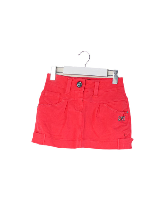 A Pink Short Skirts from DKNY in size 5T for girl. (Front View)