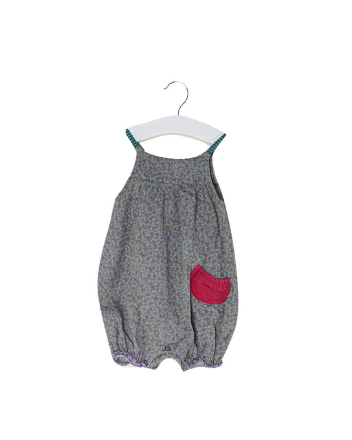 A Grey Rompers from Moulin Roty in size 12-18M for girl. (Front View)