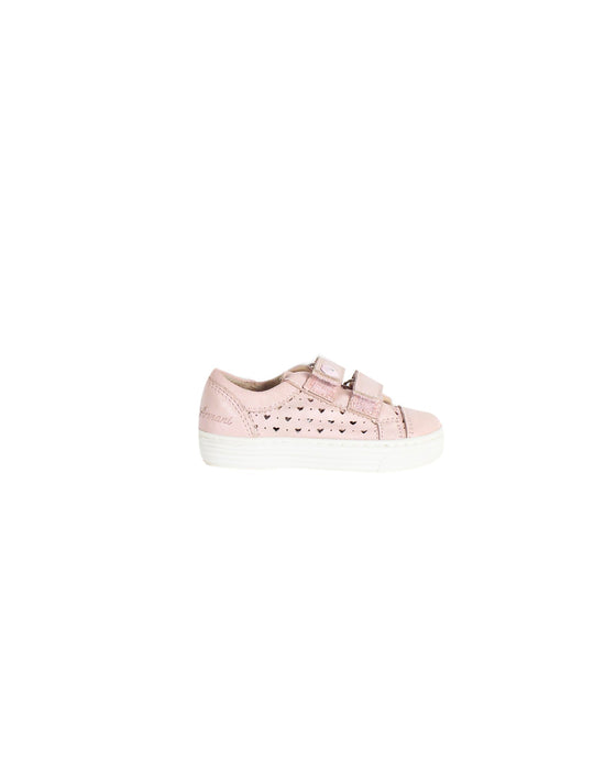 A Pink Sneakers from Armani in size 12-18M for girl. (Back View)